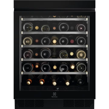 Electrolux EWUS040B8B Beépíthető borhűtő, 40 palack, 82 cm 