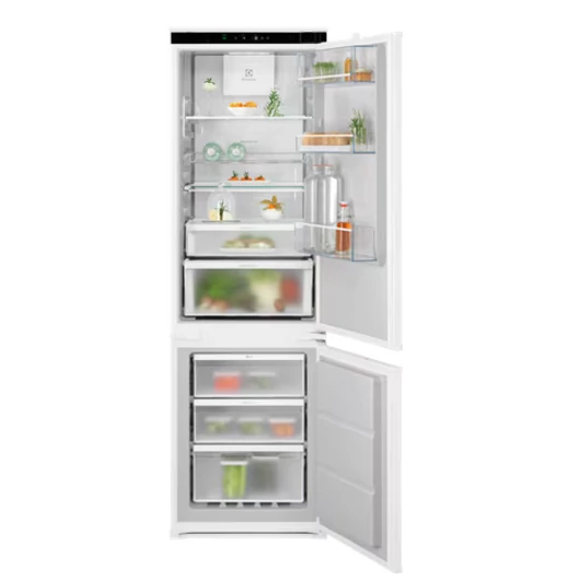 Electrolux ENP7MD18S beépíthető kombinált hűtőszekrény, NoFrost, 177 cm
